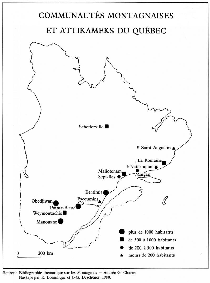 Population montagnaise et naskapis